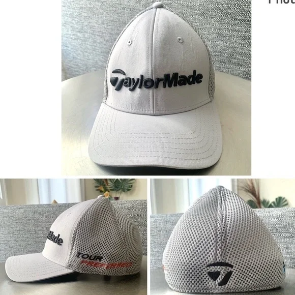 Taylormade golf hat Tour mesh fitted baseball cap SLDR pga sports athletic - Picture 1 of 6